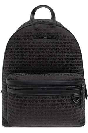 Emporio Armani Taske, Herre, Sort, ONE SIZE, Uld, Stilfulde sorte tasker med justerbare stropper