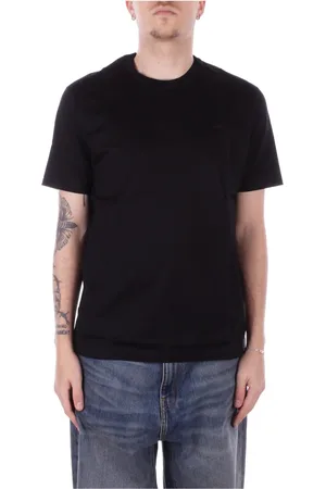 Paul & Shark Top, Herre, Sort, M, Bomuld, Yachting Logo Sort T-shirt