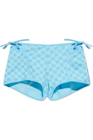 MISBHV Shorts, Dame, Blå, XS, Uld, Shorts med logo