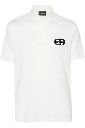 Emporio Armani Top, Herre, Hvid, M, Bomuld, Hvide T-shirts og Polos