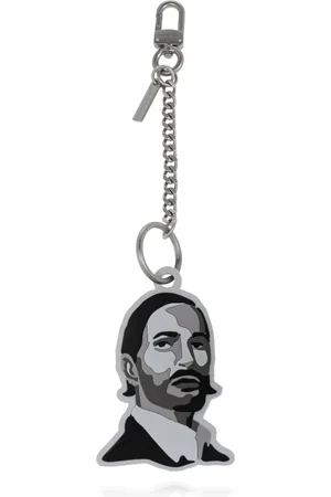 Marc Jacobs Tilbehør, Dame, Grå, ONE SIZE, Nøglering med charm