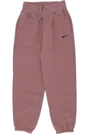 Nike Bukser, Dame, Brun, M, Bomuld, Fleece Tracksuit Bukser Phoenix High-Waisted