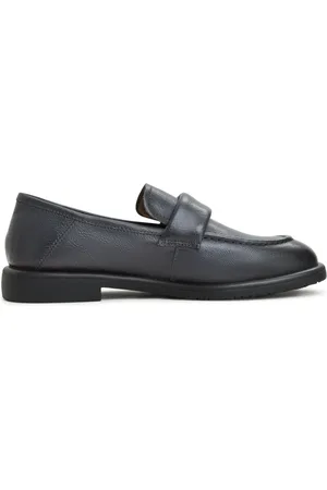 CESARE GASPARI Sko, Dame, Grå, 38 EU, Læder, Block Heeled Loafers Stephanie - Grå