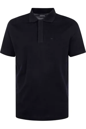 Emporio Armani Top, Herre, Blå, S, Blå T-shirts og Polos med Logo