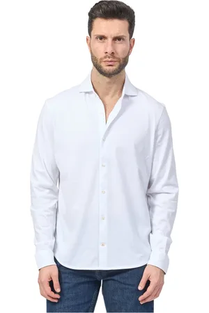 ECOALF Skjorte, Herre, Hvid, 2XL, Bomuld, Klassisk Hvid Skjorte Franske Sømme