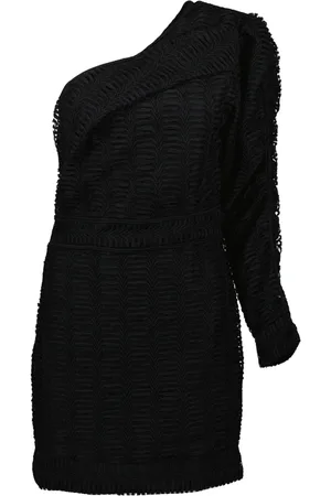 IRO Kjole, Dame, Sort, S, Asymmetrisk Broderet Kjole Dannie