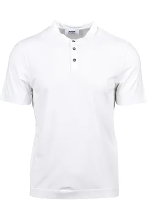 ALPHA STUDIO Top, Herre, Hvid, 4XL, Bomuld, Bomuld Elastan T-shirt
