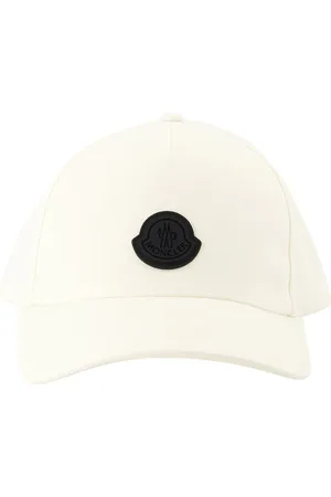 Moncler Tilbehør, Herre, Hvid, ONE SIZE, Bomuld, Hvid Logo Kasket Forår-Sommer 2025