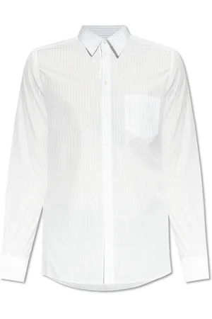 Dolce & Gabbana Skjorte, Herre, Hvid, 2XL, Bomuld, Skjorte med stribet mønster
