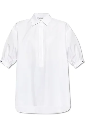 Max Mara Bluser & Skjorter, Dame, Hvid, 2XS, Bomuld, Skjorte Teano