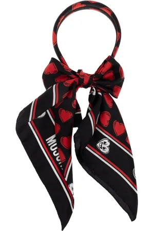 Moschino Tilbehør, Dame, Sort, ONE SIZE, Silke pandebånd