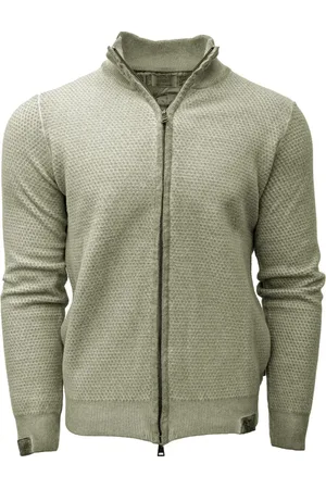 BOB der Bär Sweathshirts & Hoodies, Herre, Grøn, L, Cashmere, Grøn Cashmere Touch Cardigan