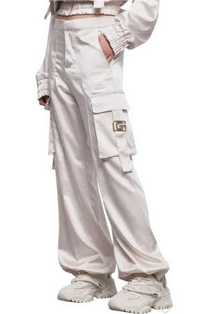 GAËLLE Bukser, Dame, , M, Polyester, Cargo Bukser Off White