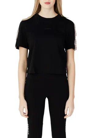Guess Top, Dame, Sort, 2XS, Bomuld, Sort Bomuld Dame T-shirt Forår/Sommer