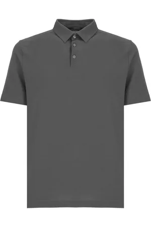 ZANONE Top, Herre, Grå, XL, Uld, Grå IceCotton Polo Skjorte til Mænd