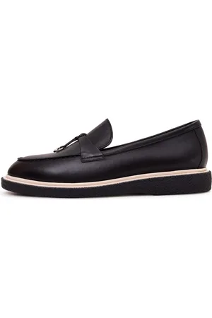 CESARE GASPARI Sko, Dame, Sort, 39 EU, Suede, Suede Slip-On Loafers - Sort