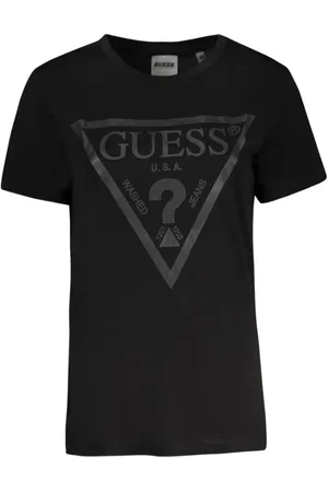 Guess Top, Dame, Sort, S, Bomuld, Sort Bomuld Toppe & T-shirt