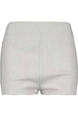 Ami Shorts, Dame, Grå, L, Ribbet Mini Shorts til Kvinder