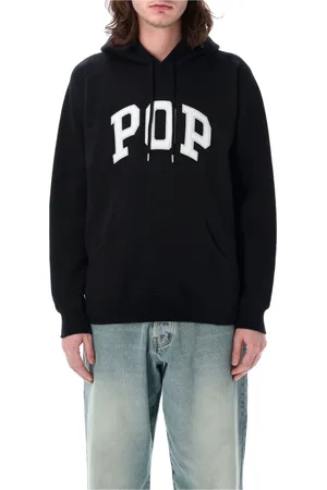 Pop Trading Company Sweathshirts & Hoodies, Herre, Sort, L, Bomuld, Sort Strikvarer Hættetrøje Ss25