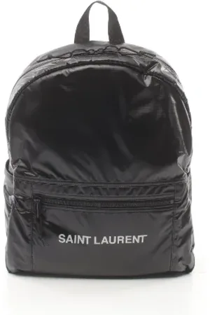 Saint Laurent Pre-owned, Herre, Sort, ONE SIZE, Nylon, Pre-owned nylon rygsaekke