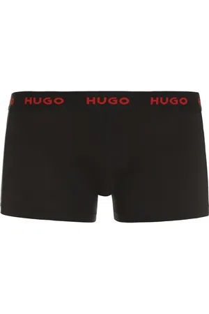 HUGO BOSS Undertøj, Herre, Sort, S, Bomuld, 3-Pack Boxers med Elastisk Logo Bånd