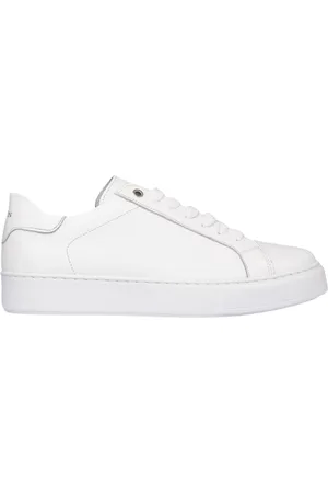 Exton Sko, Herre, Hvid, 42 EU, Læder, Klassiske Lædersneakers