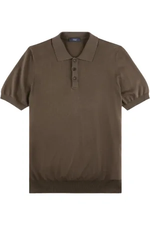FAY Top, Herre, Brun, M, Brun T-shirts og Polos