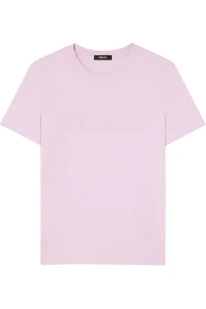 VERSACE Top, Dame, Lyserød, S, Flamingo Crew Neck Top
