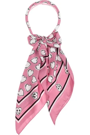 Moschino Tilbehør, Dame, Lyserød, ONE SIZE, Silke pandebånd