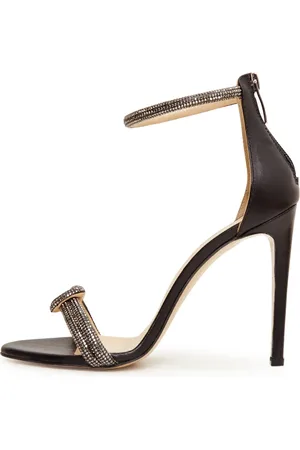 CESARE GASPARI Sko, Dame, Sort, 38 EU, Jewel High heel Sandaler