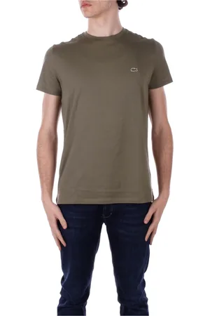 Lacoste Top, Herre, Grøn, 3XL, Bomuld, Militærstil T-shirts og Polos