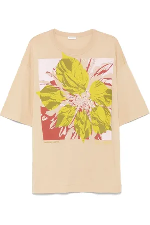 DRIES VAN NOTEN Top, Herre, Hvid, L, Hvid Crew Neck T-shirts og Polos