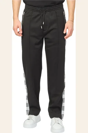 HUGO BOSS Bukser, Herre, Sort, L, Bomuld, Sorte bukser med sidebånd