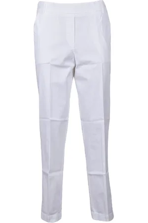 KILTIE Bukser, Dame, Hvid, 3XL, Bomuld, Afslappet Tencel Blandingsbukser