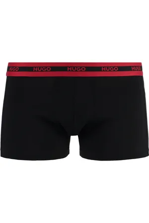 HUGO BOSS Undertøj, Herre, Sort, S, Bomuld, 3-Pack Boxers med Logo Linning