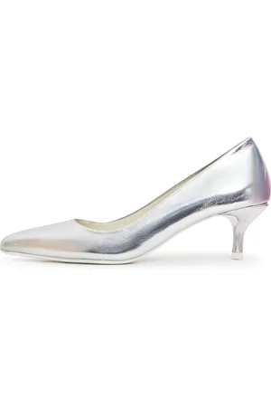 CESARE GASPARI Sko, Dame, Grå, 39 EU, Elegant Luxe Pumps - Sølv