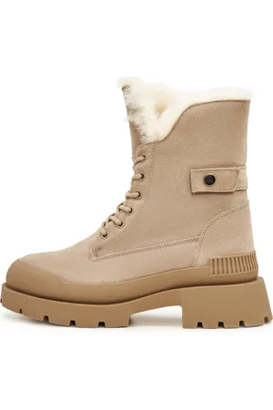 CESARE GASPARI Sko, Dame, , 38 EU, Suede, Suede Lace-up Ankelstøvler Moderne Allround