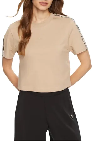 Guess Top, Dame, , XS, Bomuld, Britney Crop Tee i Bomuld