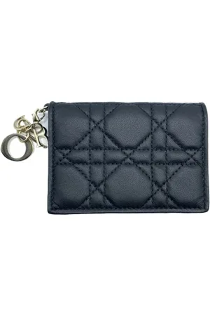 Dior Pre-owned, Dame, Sort, ONE SIZE, Tyl, Pre-owned Laeder punge