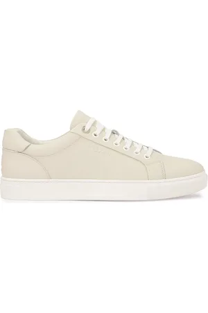 Kazar Sko, Herre, Grå, 42 EU, Læder, Lys grå ærte læder sneakers
