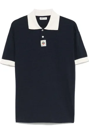 Bally Top, Herre, Blå, S, Navy Polo Shirt Kort Ærme