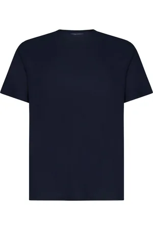 HERNO Top, Herre, Blå, XL, Bomuld, Blå Crew-Neck T-shirts & Polos