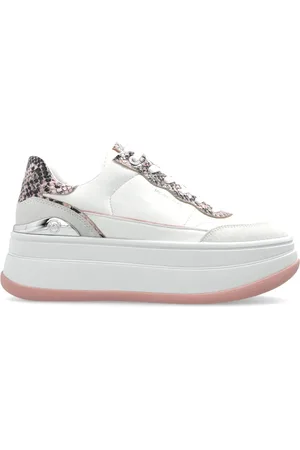 Michael Kors Sko, Dame, Hvid, 38 1/2 EU, Uld, Platform sneakers Hayes