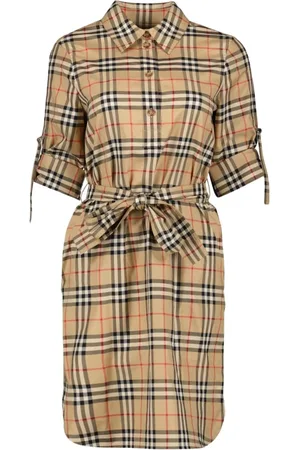 Burberry Kjole, Dame, Flerfarvet, 2XS, Bomuld, Vintage Ternede Kjole