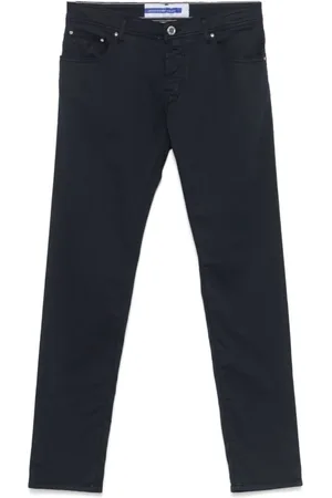 Jacob Cohen Bukser, Herre, Blå, W31, Blå Jeans med Klassisk Stil