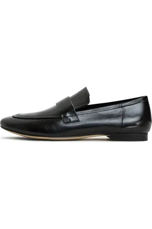 CESARE GASPARI Sko, Dame, Sort, 38 EU, Læder, Block Heeled Loafers Diana
