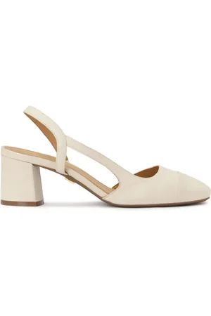 Kazar Sko, Dame, , 38 1/2 EU, Læder, Creme pumps med udskåret overdel