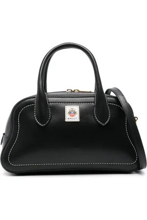 Bally Taske, Dame, Sort, ONE SIZE, Uld, Klassisk Sort Top Håndtag Skuldertaske