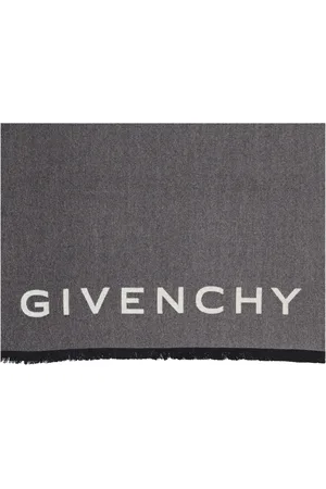 Givenchy Tilbehør, unisex, Grå, ONE SIZE, Uld, Bicolor Uld Tørklæde Efterår-Vinter 2024