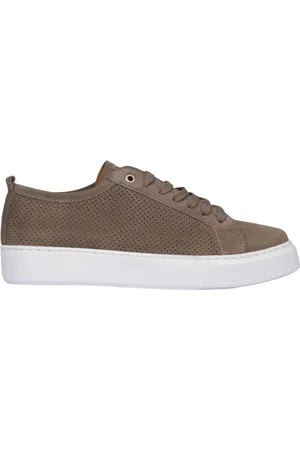 Exton Sko, Herre, , 43 EU, Læder, Perforerede Ruskind Sneakers Dyb Blå